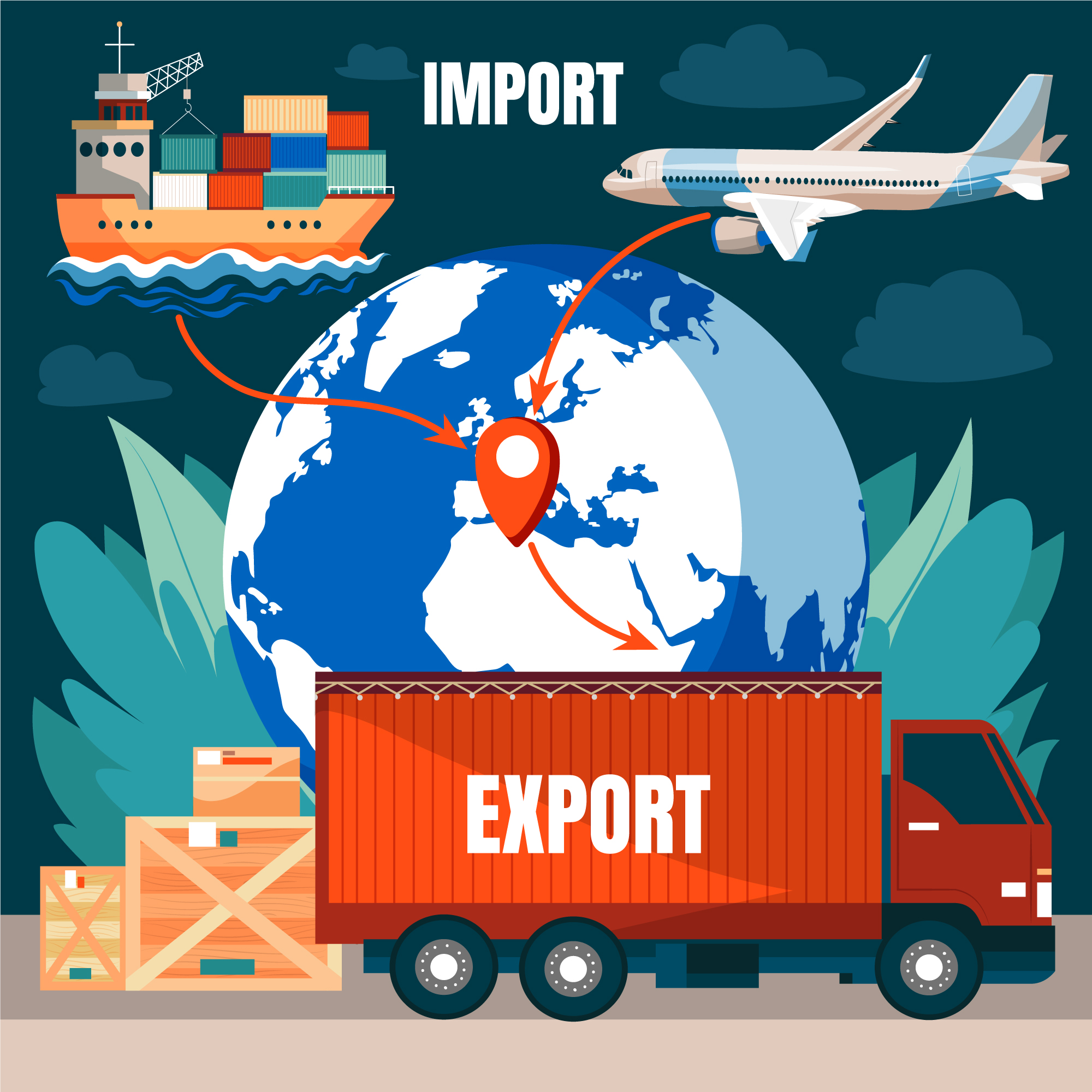 export and packaging cargo,